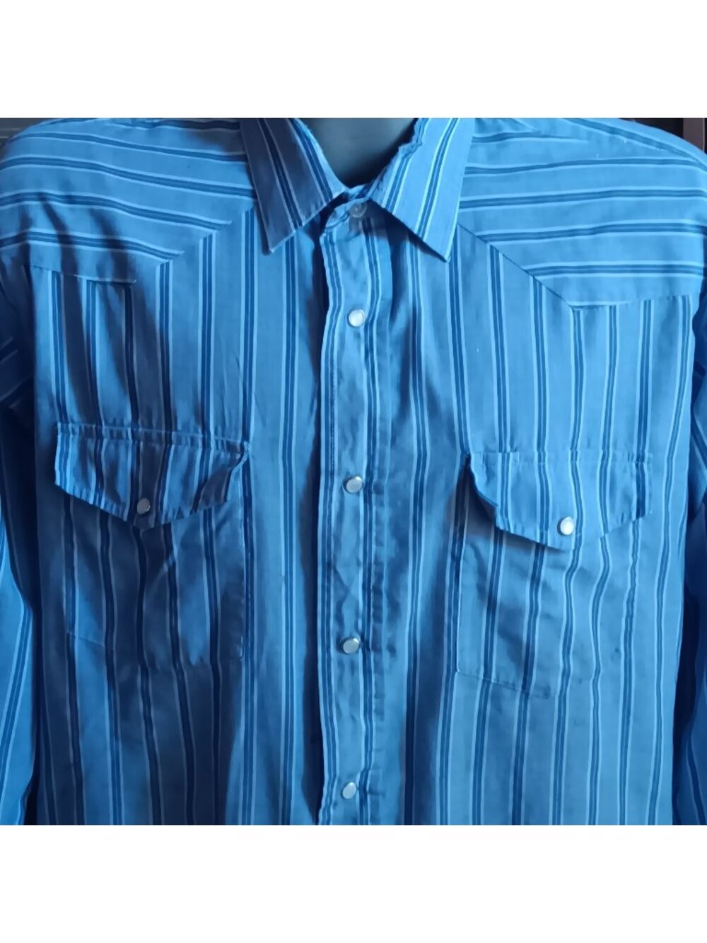 True Vintage 90's Western Shirt 16.5-35 Large Mens Cowboy Roper 1990's Distress